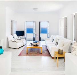 7 bed villa with pool near Akrotiri, Santorini, sleeps 14
